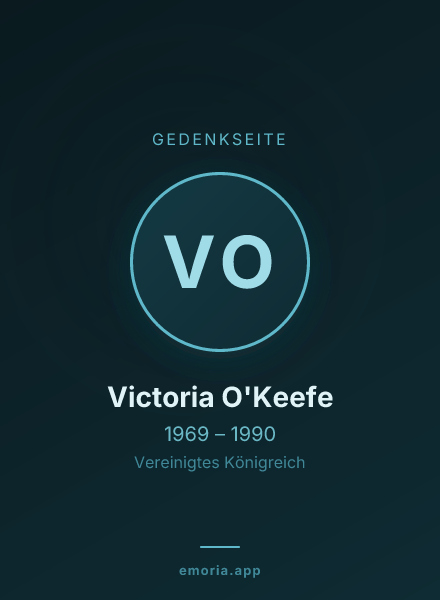 Gedenkportrait von Victoria O'Keefe