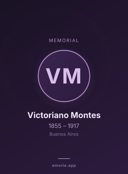 Memorial portrait of Victoriano Montes