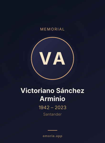 Memorial portrait of Victoriano Sánchez Arminio