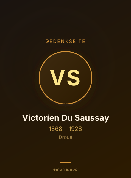 Gedenkportrait von Victorien Du Saussay