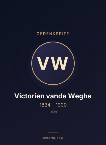 Gedenkportrait von Victorien vande Weghe