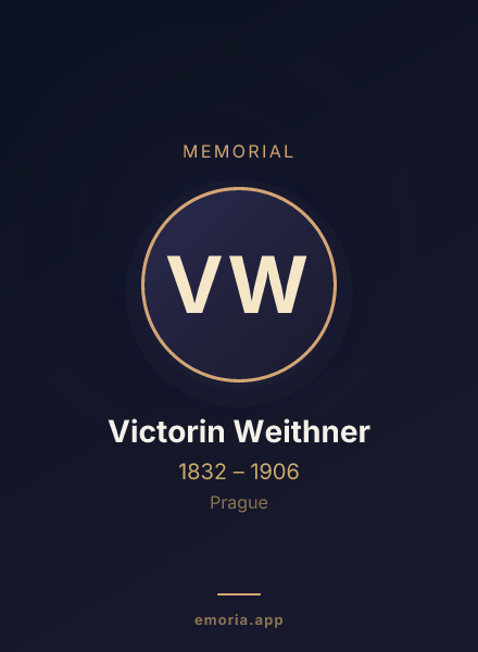 Memorial portrait of Victorin Weithner