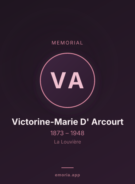 Memorial portrait of Victorine-Marie D' Arcourt