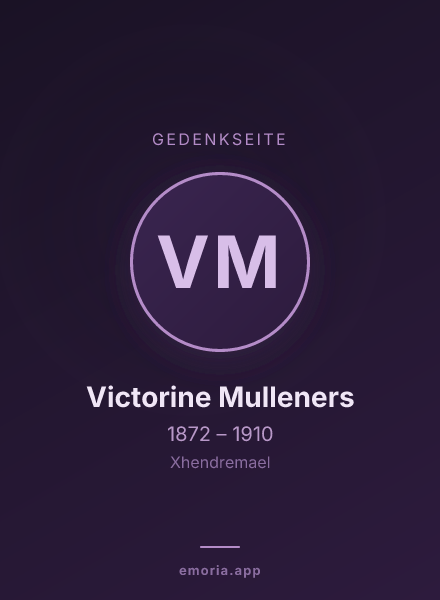 Gedenkportrait von Victorine Mulleners