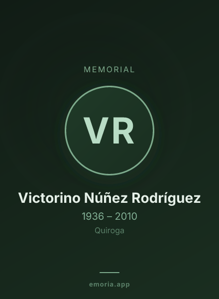 Memorial portrait of Victorino Núñez Rodríguez