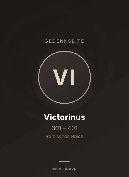 Gedenkportrait von Victorinus