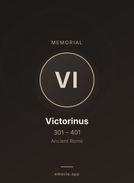 Memorial portrait of Victorinus