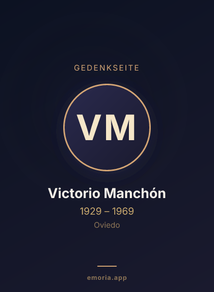 Gedenkportrait von Victorio Manchón