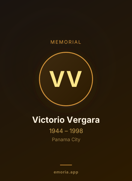 Memorial portrait of Victorio Vergara