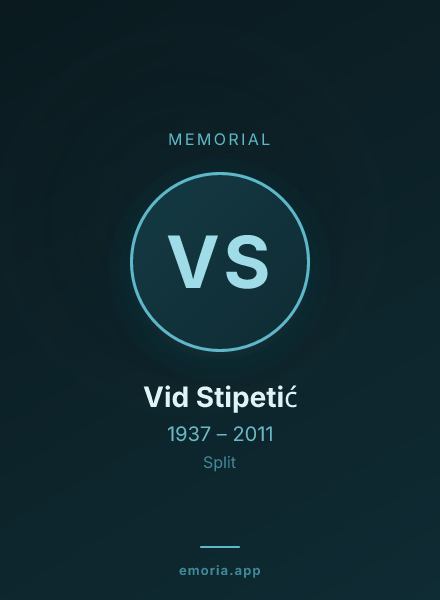 Memorial portrait of Vid Stipetić