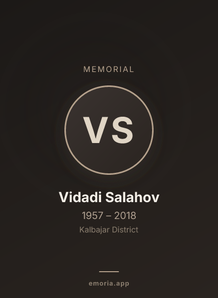 Memorial portrait of Vidadi Salahov