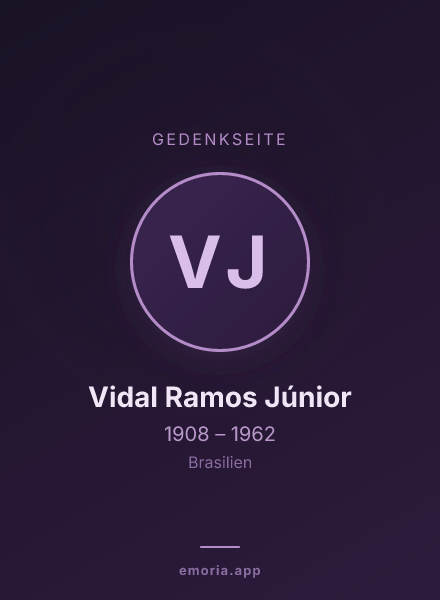 Gedenkportrait von Vidal Ramos Júnior