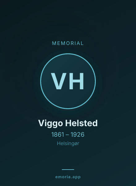 Memorial portrait of Viggo Helsted
