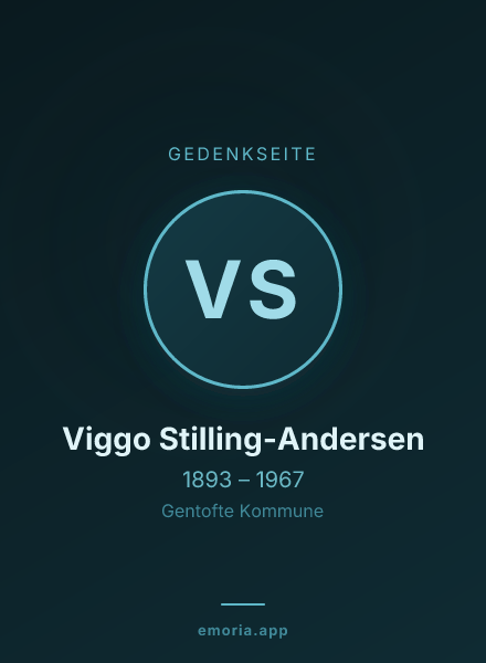 Gedenkportrait von Viggo Stilling-Andersen