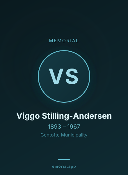 Memorial portrait of Viggo Stilling-Andersen
