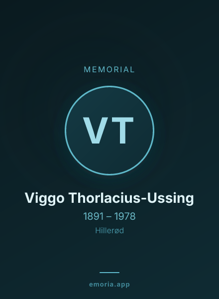 Memorial portrait of Viggo Thorlacius-Ussing