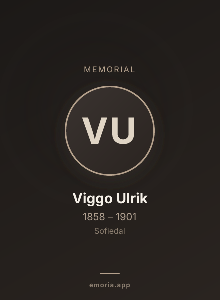 Memorial portrait of Viggo Ulrik