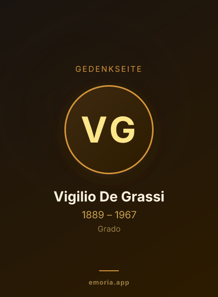 Gedenkportrait von Vigilio De Grassi
