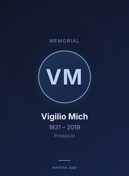 Memorial portrait of Vigilio Mich