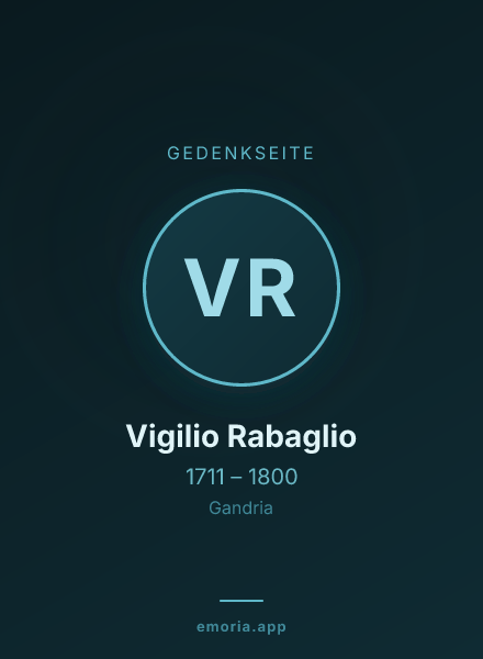 Gedenkportrait von Vigilio Rabaglio