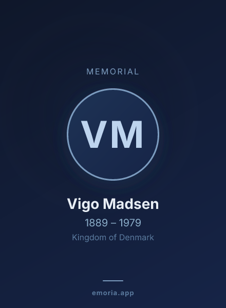 Memorial portrait of Vigo Madsen
