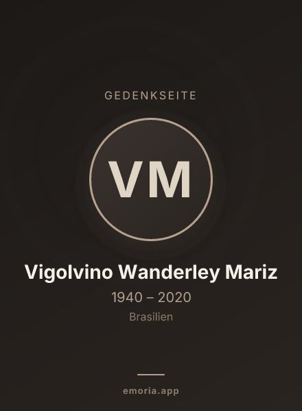 Gedenkportrait von Vigolvino Wanderley Mariz