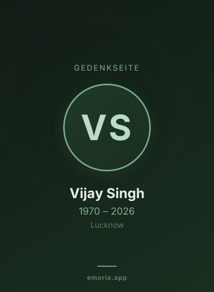 Gedenkportrait von Vijay Singh
