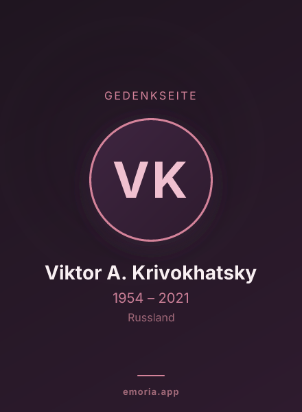 Gedenkportrait von Viktor A. Krivokhatsky