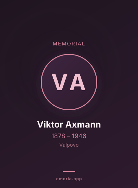 Memorial portrait of Viktor Axmann