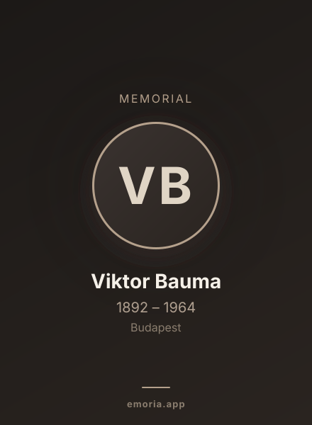 Memorial portrait of Viktor Bauma