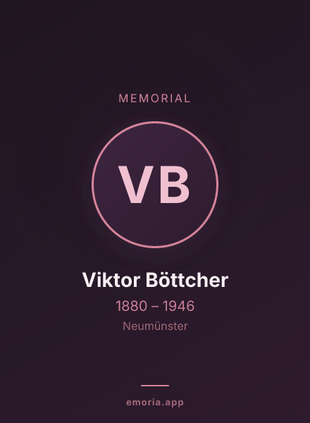 Memorial portrait of Viktor Böttcher