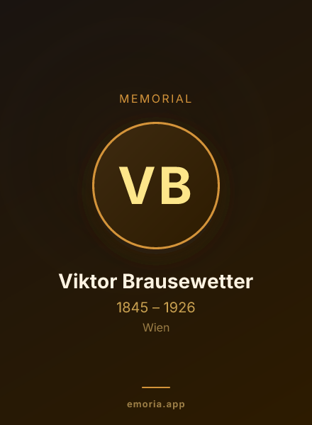 Memorial portrait of Viktor Brausewetter