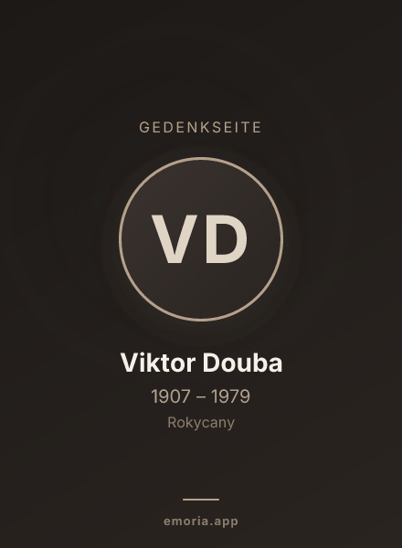 Gedenkportrait von Viktor Douba