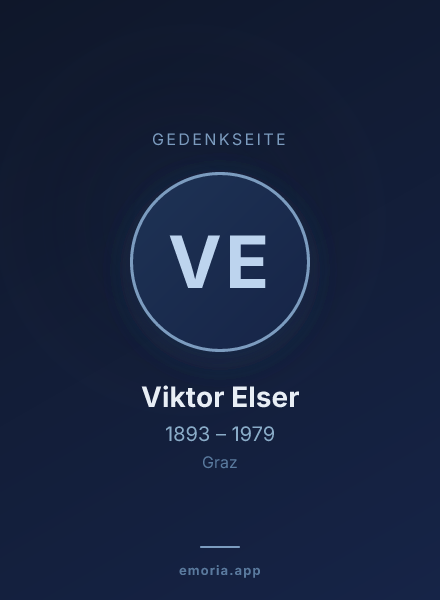 Gedenkportrait von Viktor Elser