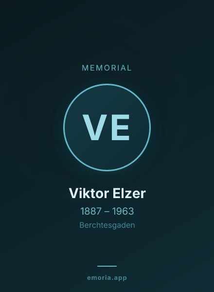 Memorial portrait of Viktor Elzer