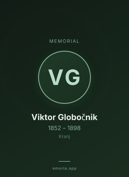 Memorial portrait of Viktor Globočnik