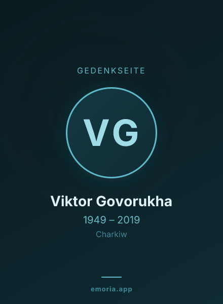 Gedenkportrait von Viktor Govorukha