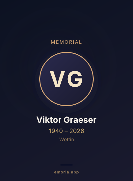 Memorial portrait of Viktor Graeser