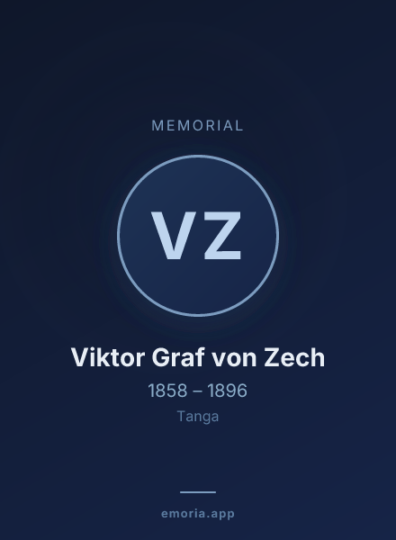 Memorial portrait of Viktor Graf von Zech