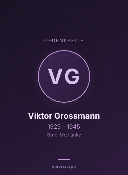 Gedenkportrait von Viktor Grossmann