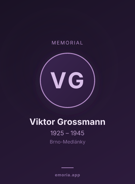 Memorial portrait of Viktor Grossmann