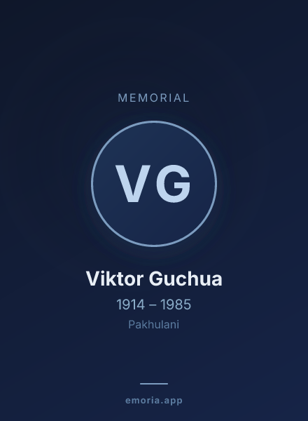 Memorial portrait of Viktor Guchua