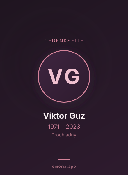 Gedenkportrait von Viktor Guz