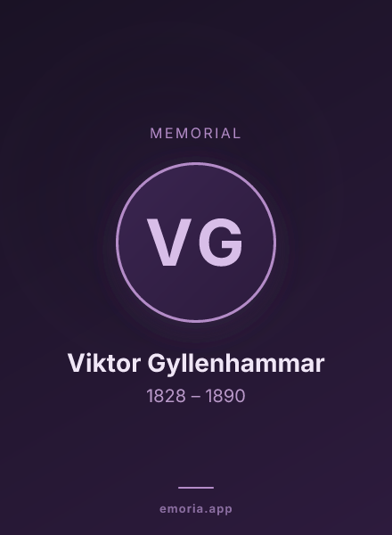 Memorial portrait of Viktor Gyllenhammar
