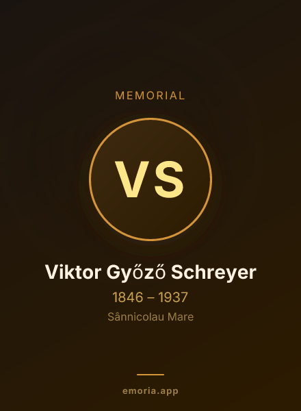 Memorial portrait of Viktor Győző Schreyer