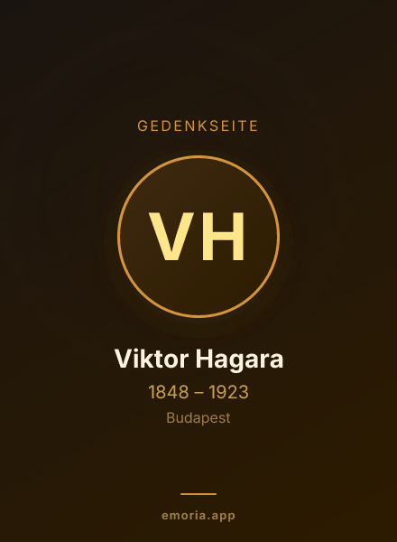 Gedenkportrait von Viktor Hagara