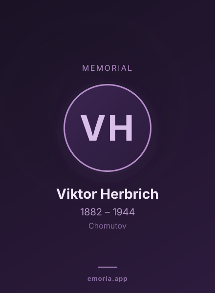 Memorial portrait of Viktor Herbrich