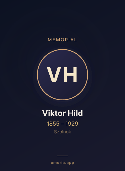 Memorial portrait of Viktor Hild
