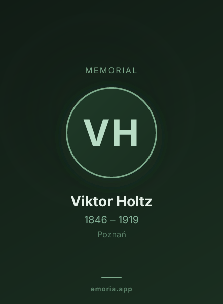 Memorial portrait of Viktor Holtz