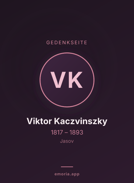 Gedenkportrait von Viktor Kaczvinszky